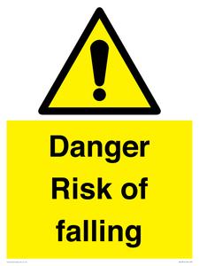 Danger Risk of falling